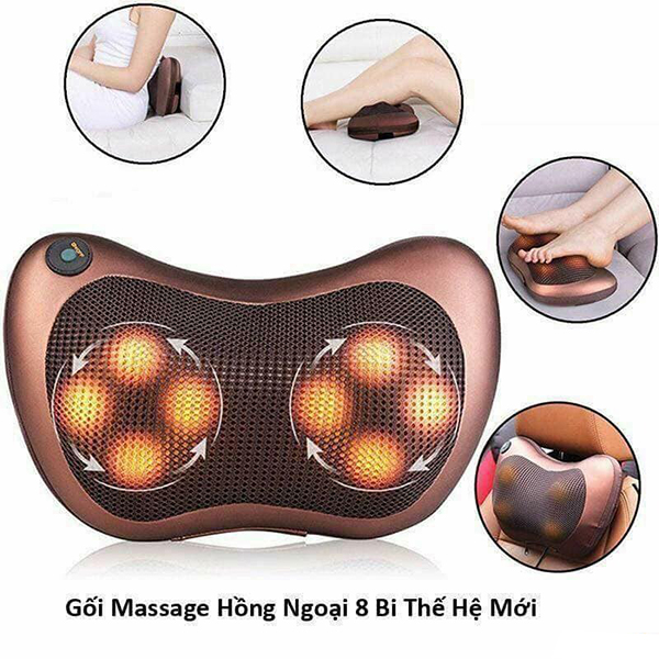 Gối Massage Cổ Vai Gáy Hồng Ngoại